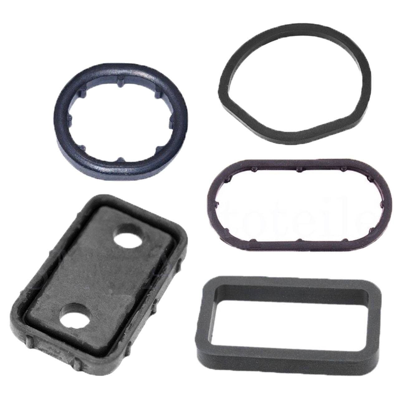 BAPMIC 5Pcs Engine Oil Cooler Seals Gasket Set for Mercedes W163 W202