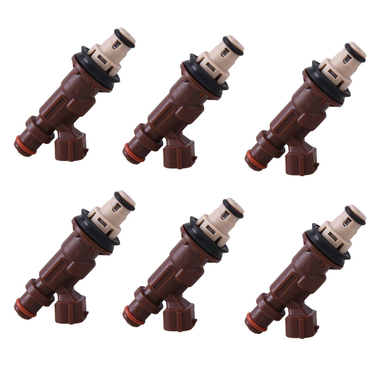 6 AISAN FUEL INJECTORS for TOYOTA HILUX LANDCRUISER PRADO 5VZFE 3.4L 23250-62040