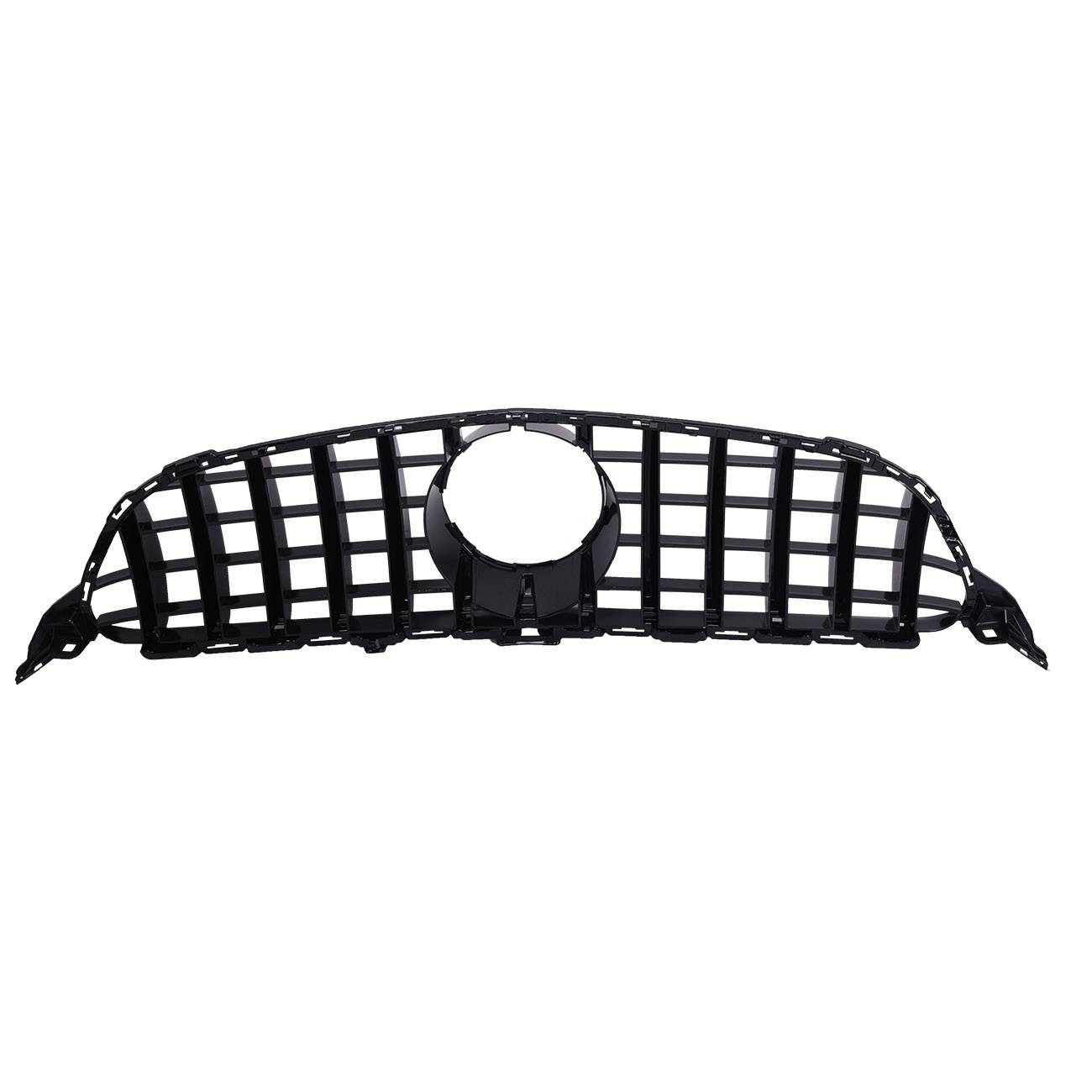 FOR Mercedes Benz W205 2015-2018 Front Piano Black Bumper Grille ...